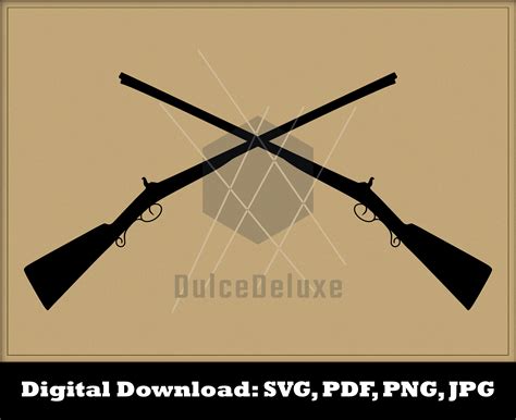 Crossed Shotguns Svg Shotguns Clipart Shotguns Cut Files For Silhouette