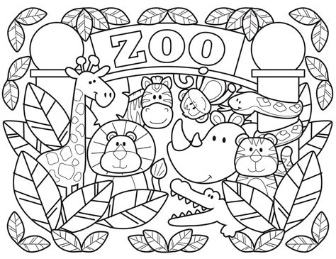 Coloriage Zoo 1 Coloriage Zoo Coloriages Animaux Porn Sex Picture