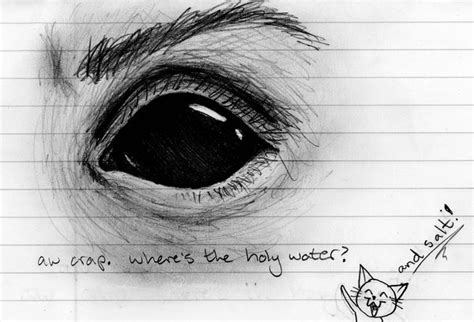 Demon Eyes Art Drawing Skill