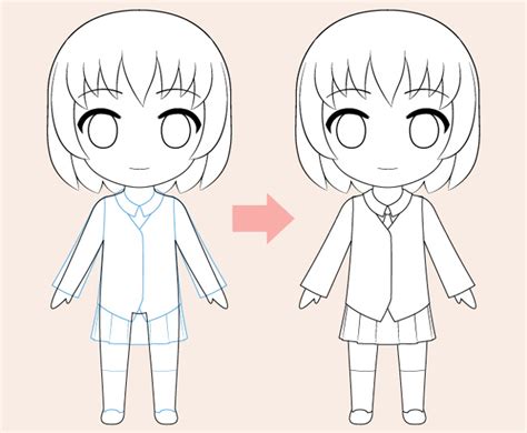 Tutorial To Draw Anime Chibi Characters Step By Step