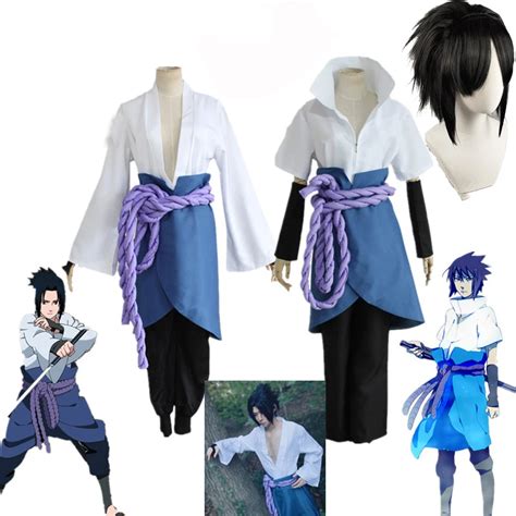 Uchiha Sasuke Cosplay Costume Anime Naruto Shippuden Third Fourth