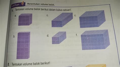 Tentukan Volume Balok Berikut Dalam Kubus Satuan Youtube