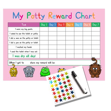 Potty Training Reward Chart Printable