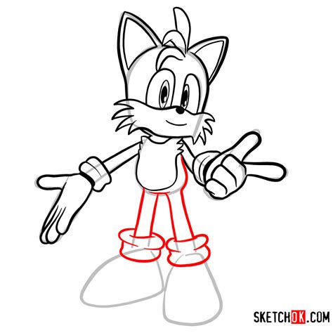 How To Draw Tails Sonic The Hedgehog Sketchok Easy Drawing Guides