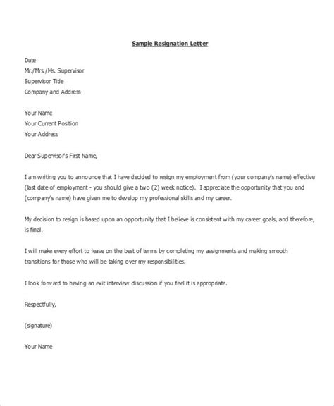 Two weeks is usually a long enough period to allow them to by leaving with grace and positivity you will only help to enhance your working reputation. Pin on resignation letter