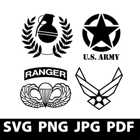 Us Army Svg Bundle Us Air Force Logo Svg Us Navy Svg Etsy