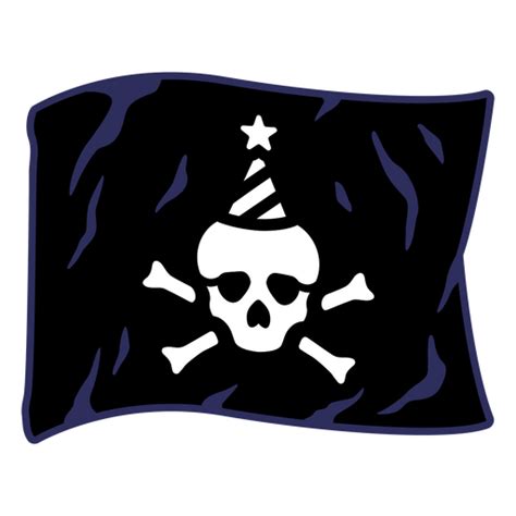 Pirate Flag With A Skull And Crossbones PNG SVG Design For T Shirts