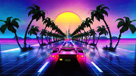 Synthwave Car Wallpapers Wallpaper Cave