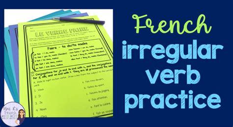 Effective Activities For French Irregular Verbs Mme R S French Resources