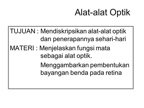 Gambar Alat Optik Mata Beserta Fungsinya