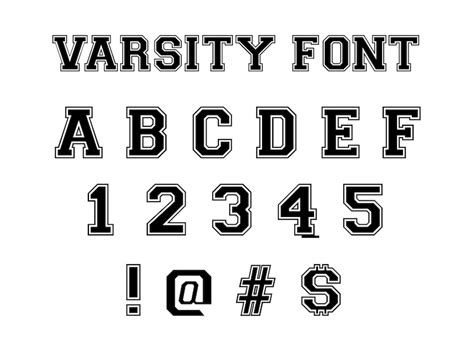 Varsity Font Svg Varsity Alphabet Svg College Varsity Letters Svg