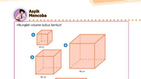 Kunci Jawaban Matematika Kelas 5 SD Halaman 159 Menentukan Volume