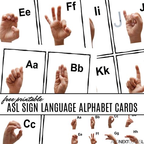 Alphabet In Sign Language Chart