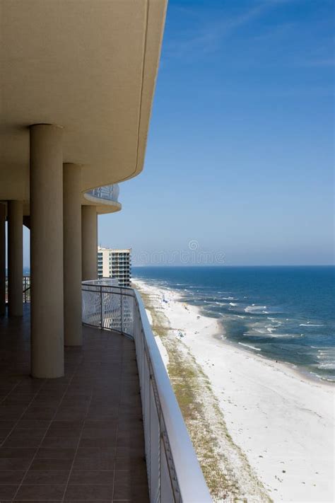 Beach View From Balcony Stock Image Image Of Condominium 9370267