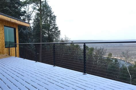 The beauty of durarail deck railing systems is matched by superior strength. black deck cable rail - 2nd floor (With images) | Black deck, Deck, Outdoor