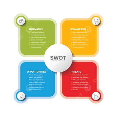 Swot Analysis Vector Design Images Vector Swot Strengths Abstract Analysis Red Square Figure