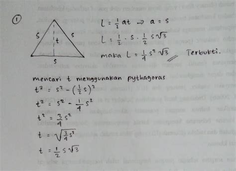 Rumus Volume Segitiga Sama Sisi