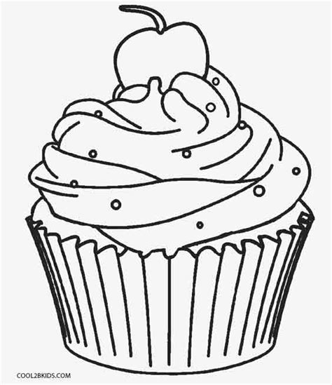 Gambar Free Printable Cupcake Coloring Pages Kids Cool2bkids Page Di