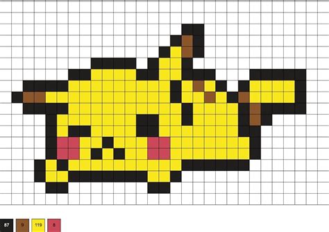 Pokemon Perler Beads Pixel Art Pokemon Easy Pixel Art Anime Pixel Art