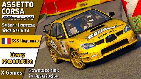 Assetto Corsa Rally X Games Subaru Rally Team Usa Livery Pack Sss