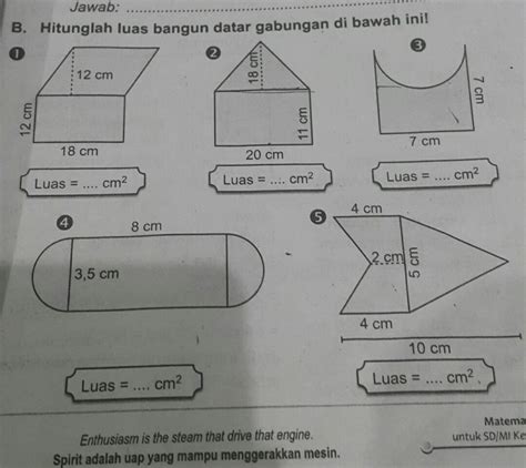 Cara Menghitung Keliling Bangun Datar Gabungan