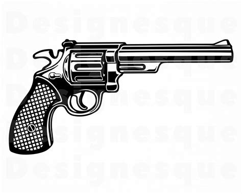 Revolver 5 SVG Revolver SVG Gun SVG Pistol Svg Weapon Etsy