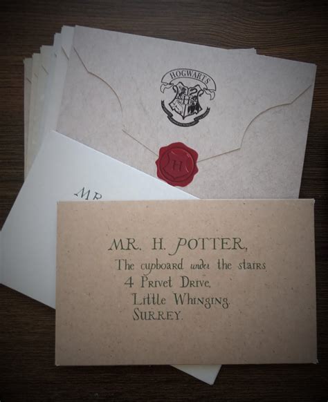 Printable Hogwarts Envelopes Acceptance Letter Harry Potter Etsy