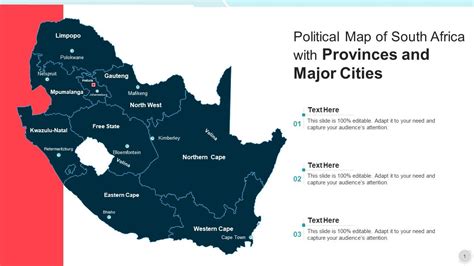 Political Map Of South Africa With Provinces And Major Cities Ppt