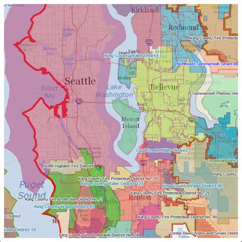 King County Map With Cities Sada Wilona