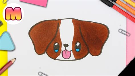 COMO DIBUJAR UN PERRO KAWAII PASO A PASO Dibujo fácil de Perrito