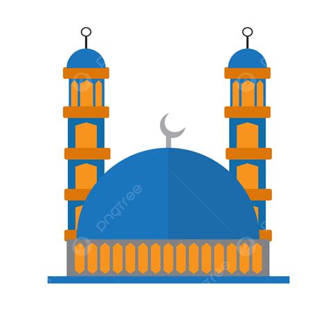 Gambar Desain Masjid Dengan Warna Biru Tua Islam Rancangan Masjid