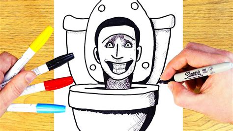 How To Draw SKIBIDI TOILET Easy Step By Step YouTube