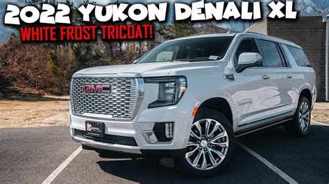 New 2022 Yukon Denali Xl White Frost This Is It Youtube