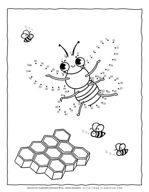 All Seasons Coloring Page Number Pattern Six Planerium