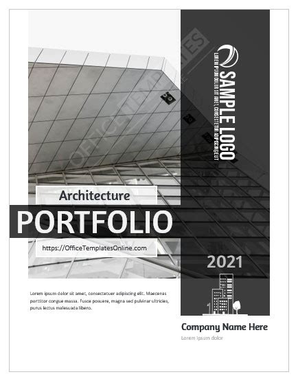 10 Amazing Portfolio Cover Page Templates In Ms Word Format