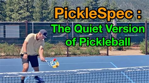 Picklespec The Quiet Version Of Pickleball Youtube