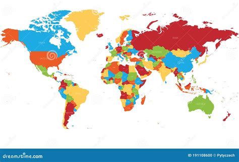 Colorful World Map Political Map Of The World Images And Photos Finder