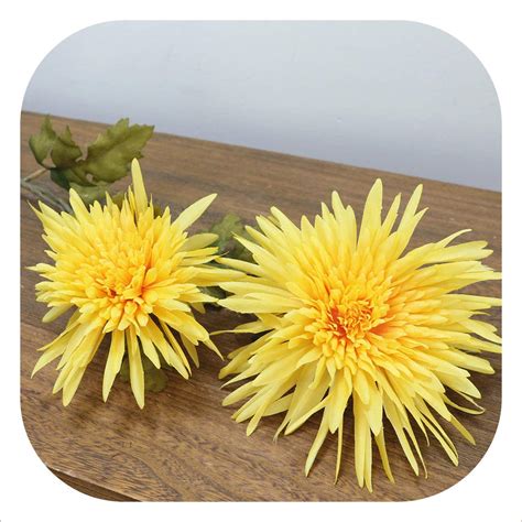 Buy bulk calendula (marigold) flower. Memoirs- Artificial 2 Heads Marigold Flower Silk Fake ...