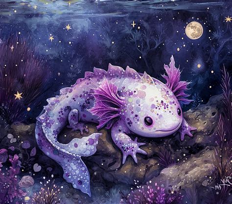 Axolotl Tumbler Wrap Cute Axolotl Sublimation Png Watercolor