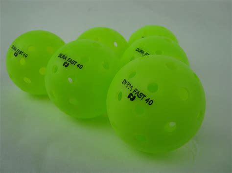 6 Durafast 40 Outdoor Pickleball Balls Onix Dura 40 Neon Green Set Of 6