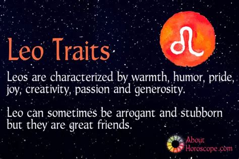 ♌ Leo Traits Personality And Characteristics