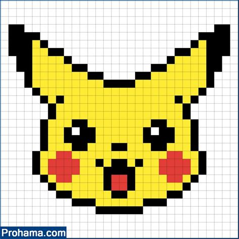 Pikachu Pixel Art Pokemon Pixel Art