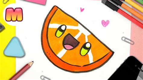 Como Dibujar Una Naranja Kawaii Dibujos Kawaii Faciles Como Dibujar