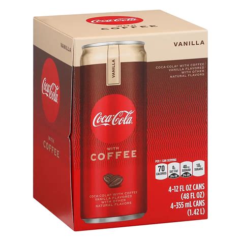 Coca Cola With Coffee Vanilla 12 Oz Cans Shop Soda At H E B