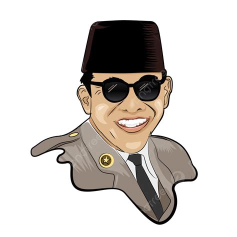 Ilustrasi Presiden Soekarno Soekarno Png Soekarno Vector Png Images