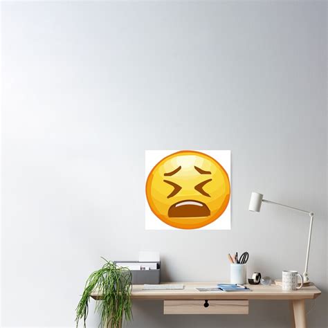 Wah Emoji Poster For Sale By 92du Redbubble