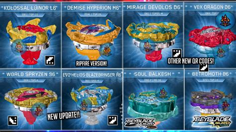 Spryzen S Code Beyblade Qr Code Valtryek Beyblade Scan Codes