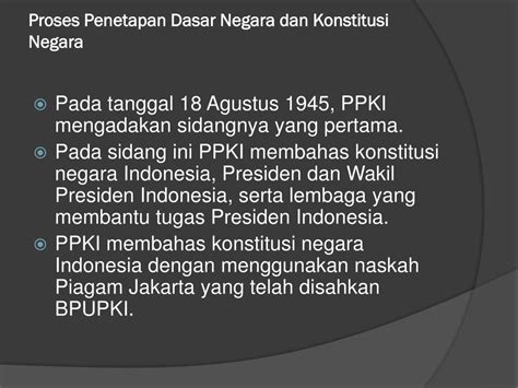 Ppt Proses Perumusan Pancasila Sebagai Dasar Negara Powerpoint