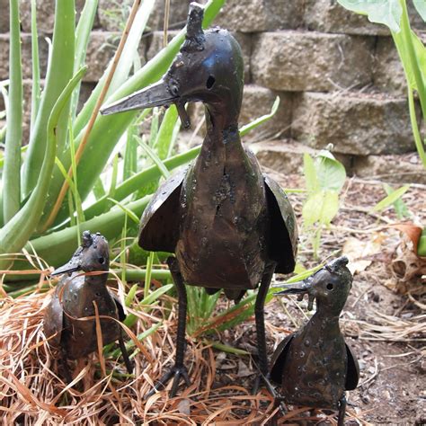 Mallee Fowl Metal Animal Sculptures Garden Zoo