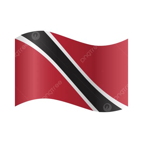 Vector Realistic Illustration Of Trinidad And Tobago Flag Trinidad